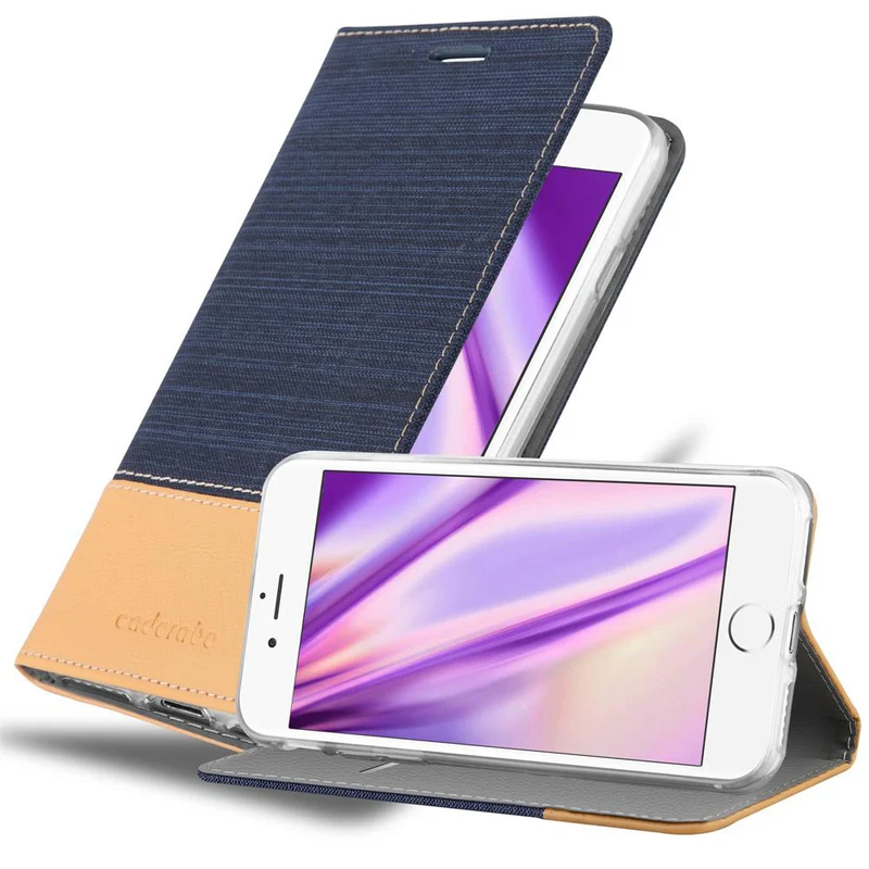 Cadorabo Hülle kompatibel mit Apple iPhone 6 / 6S Schutzhülle mit Magnetverschluss, Standfunktion und Kartenfach