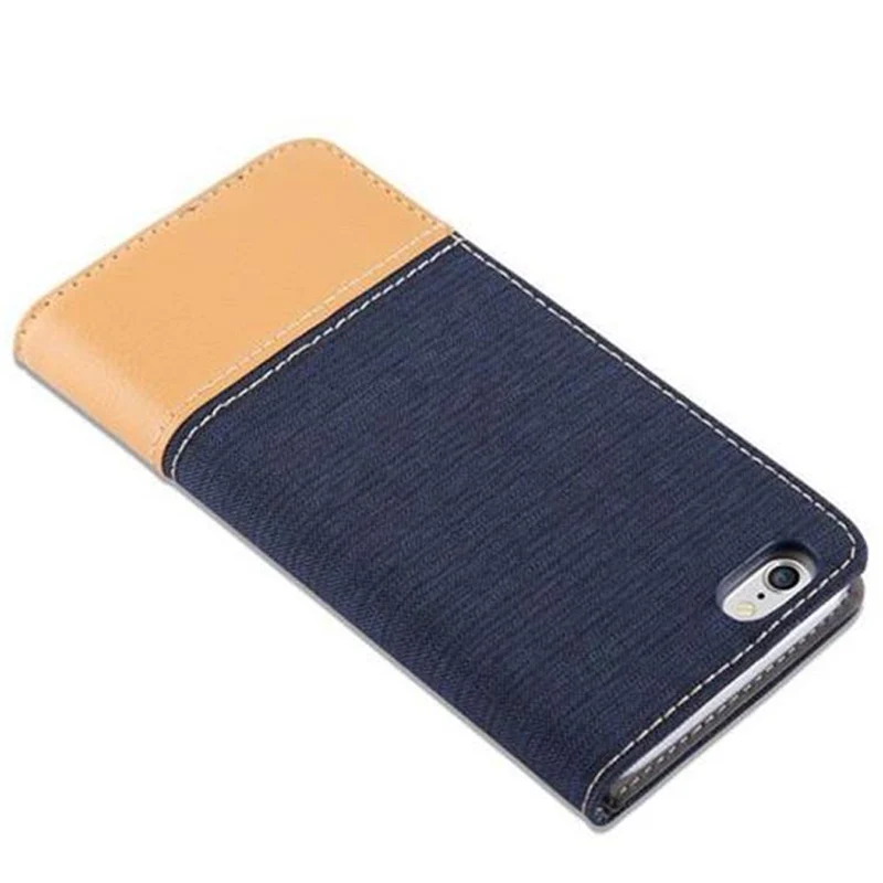 Cadorabo Hülle kompatibel mit Apple iPhone 6 / 6S Schutzhülle mit Magnetverschluss, Standfunktion und Kartenfach