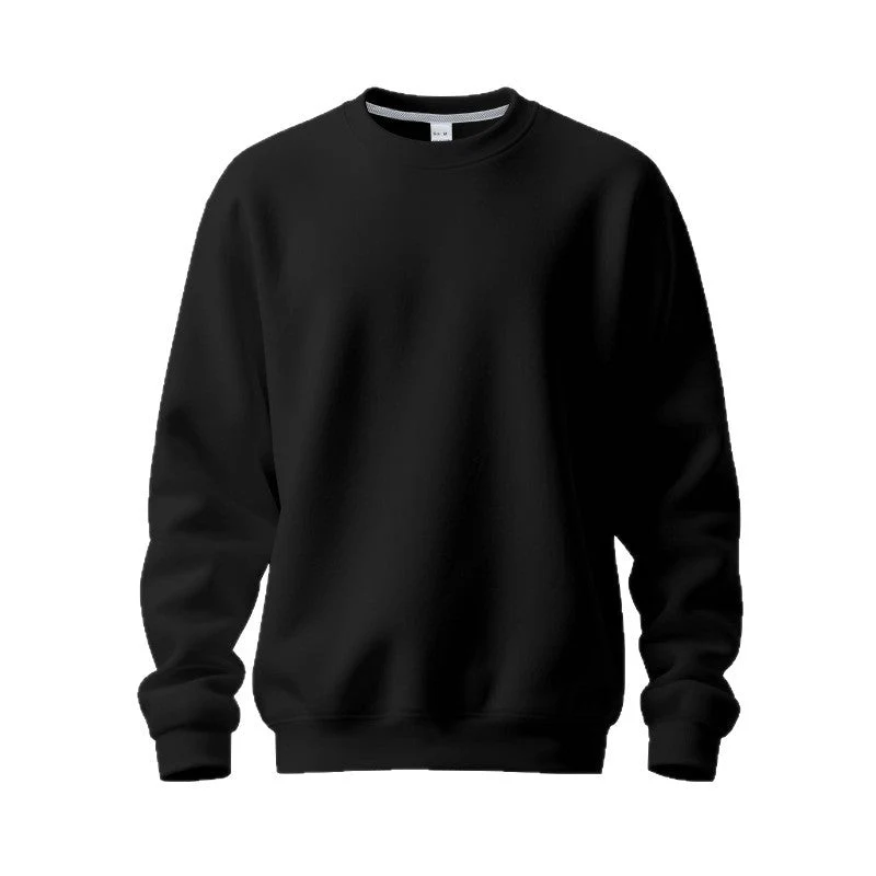 Herren nan Oversize-Rundhals-Sweatshirt aus weichem Baumwollfleece mit gerippten Bündchen Drune