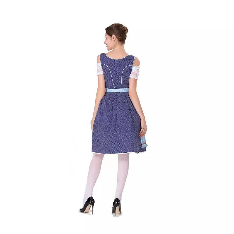 Damen nan tradicionales Oktoberfest Dirndlkleid mit Schürze Drune