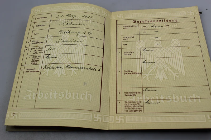 Arbeitsbuch eines Italieners