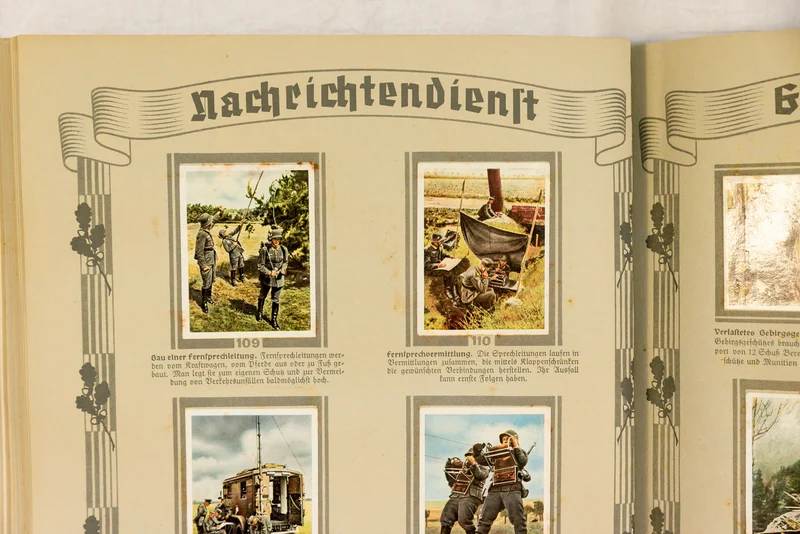 Aufkleberalbum "Die Deutsche Wehrmacht".