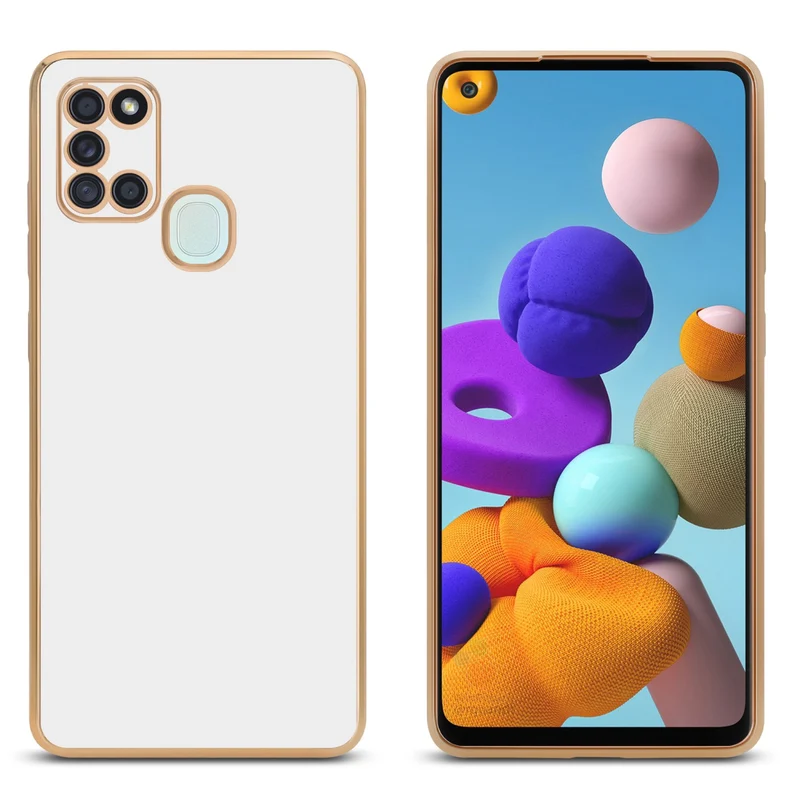 Cadorabo Hülle kompatibel mit Samsung Galaxy A21s TPU Silikon Case Cover