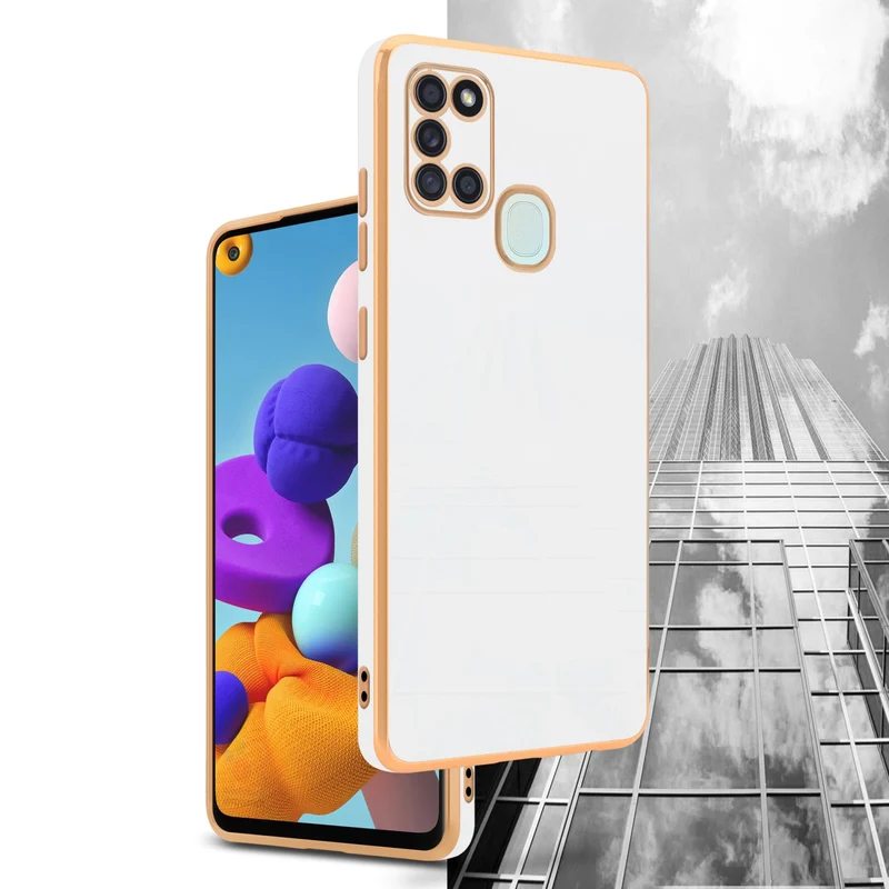 Cadorabo Hülle kompatibel mit Samsung Galaxy A21s TPU Silikon Case Cover