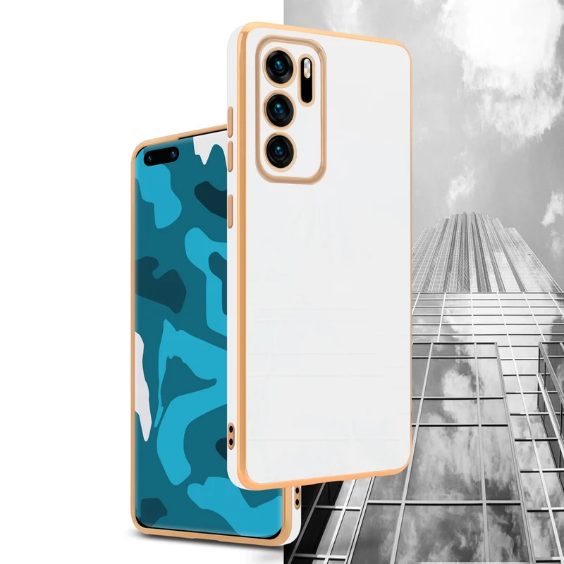 Cadorabo Hülle kompatibel mit Huawei P40 TPU Silikon Case Cover