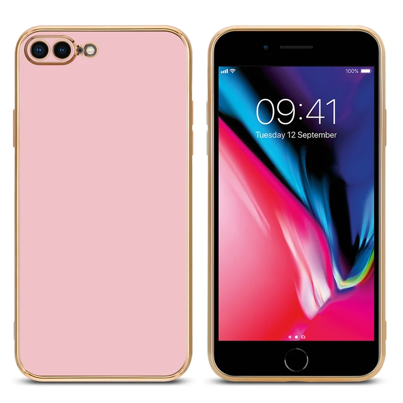 Cadorabo Hülle kompatibel mit Apple iPhone 7 PLUS / 7S PLUS / 8 PLUS TPU Silikon Case Cover