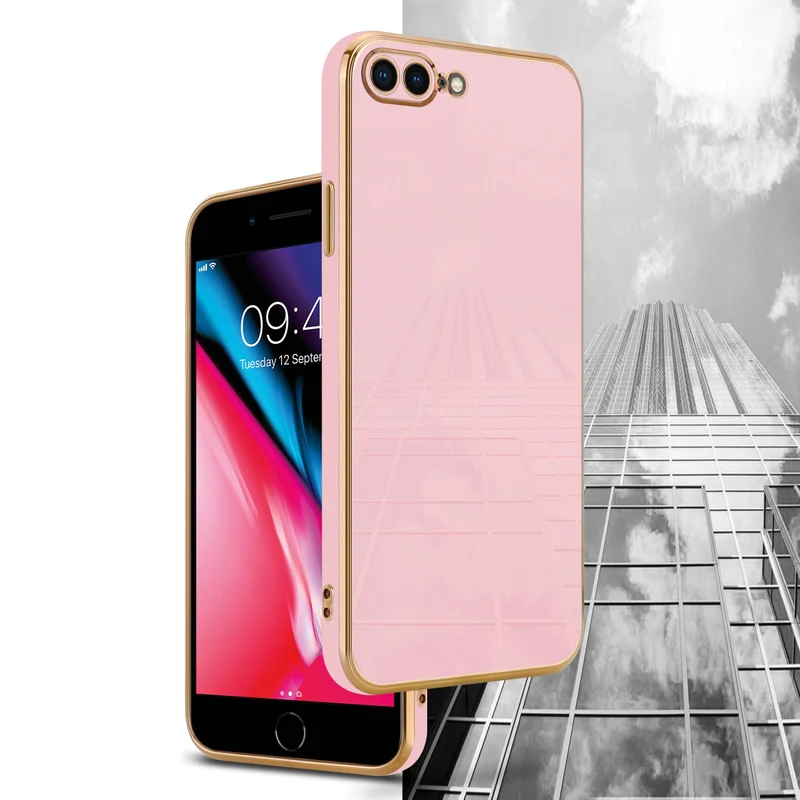 Cadorabo Hülle kompatibel mit Apple iPhone 7 PLUS / 7S PLUS / 8 PLUS TPU Silikon Case Cover