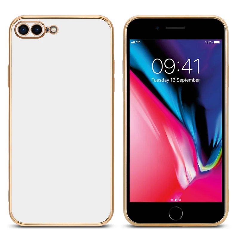 Cadorabo Hülle kompatibel mit Apple iPhone 7 PLUS / 7S PLUS / 8 PLUS TPU Silikon Case Cover