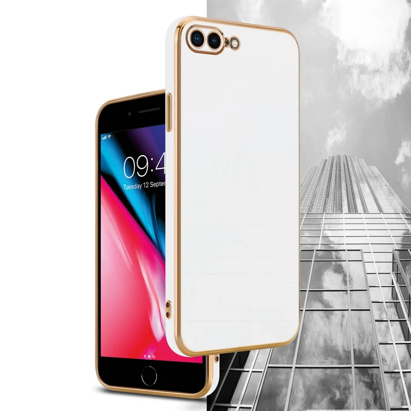 Cadorabo Hülle kompatibel mit Apple iPhone 7 PLUS / 7S PLUS / 8 PLUS TPU Silikon Case Cover