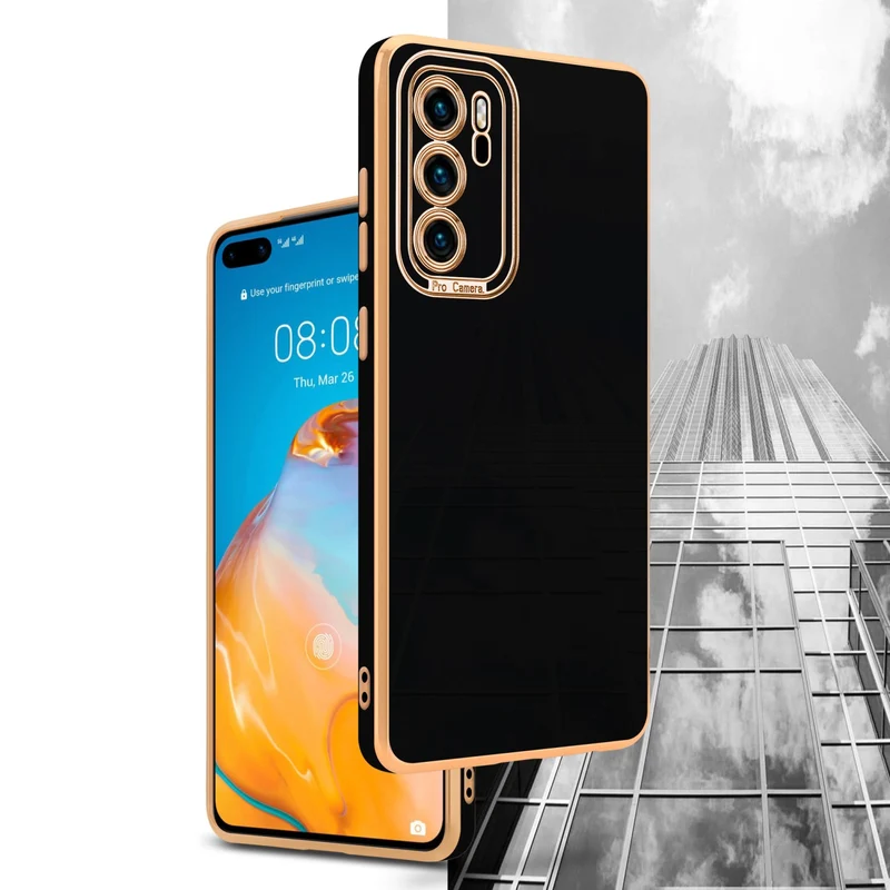 Cadorabo Hülle kompatibel mit Huawei P40 TPU Silikon Case Cover