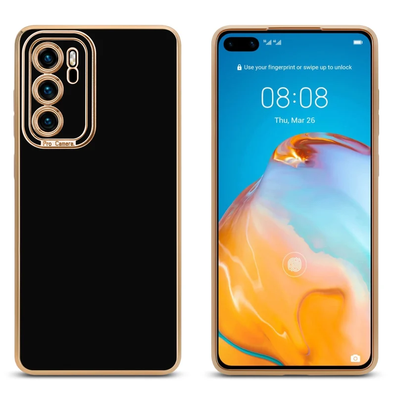 Cadorabo Hülle kompatibel mit Huawei P40 TPU Silikon Case Cover