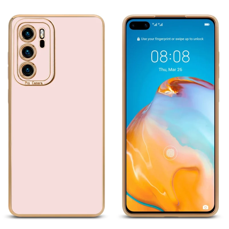 Cadorabo Hülle kompatibel mit Huawei P40 TPU Silikon Case Cover