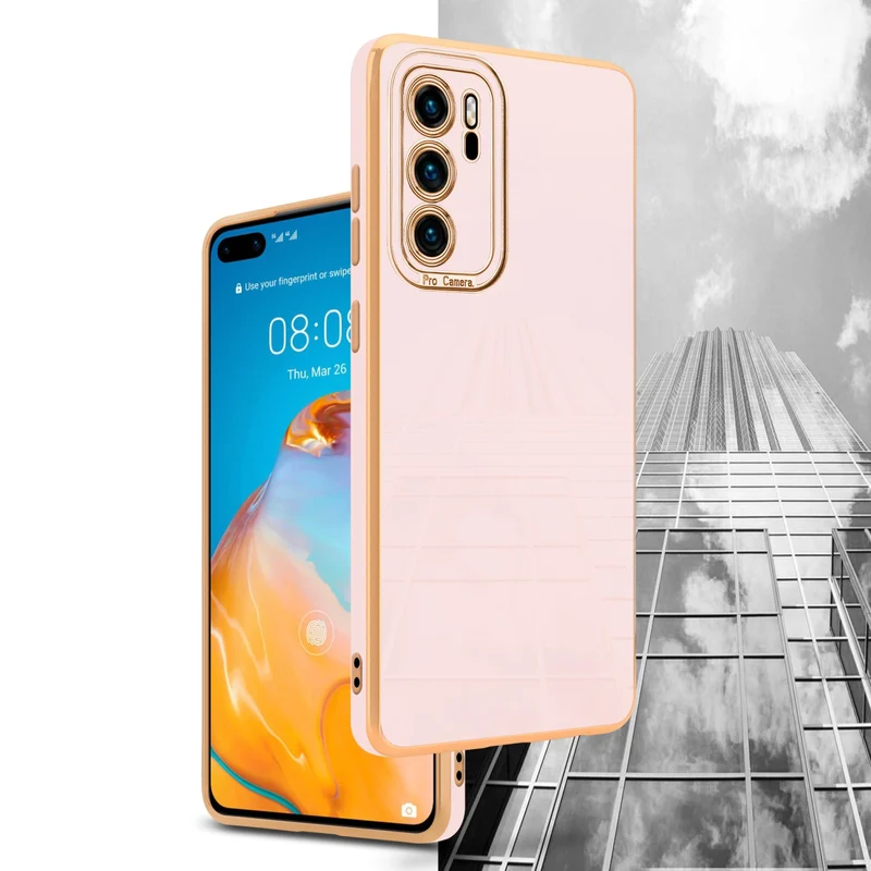 Cadorabo Hülle kompatibel mit Huawei P40 TPU Silikon Case Cover