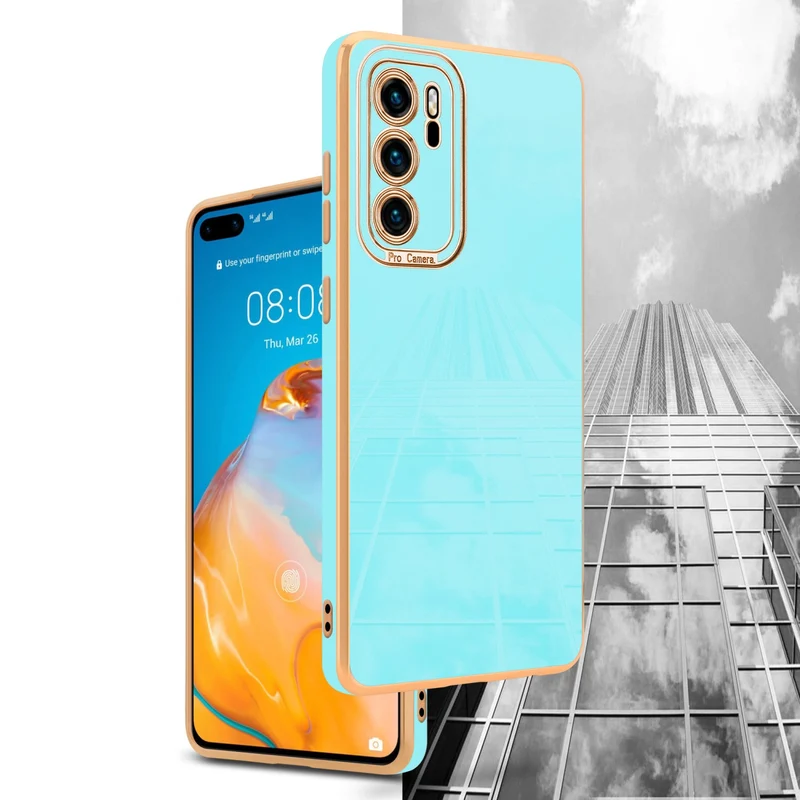 Cadorabo Hülle kompatibel mit Huawei P40 TPU Silikon Case Cover