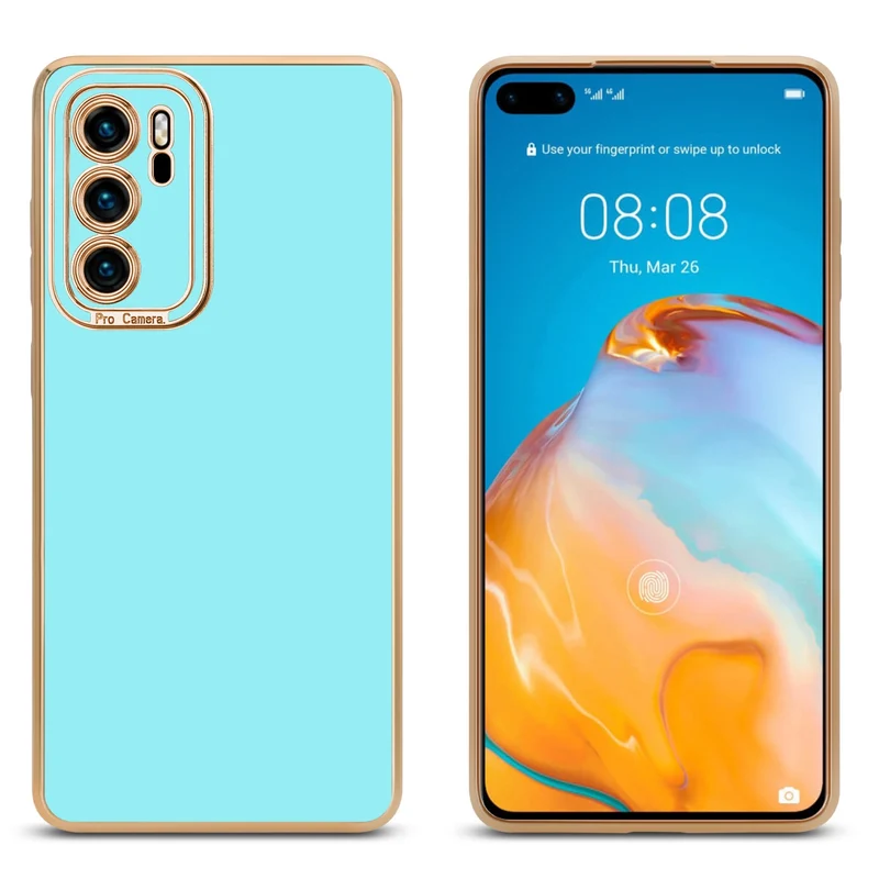 Cadorabo Hülle kompatibel mit Huawei P40 TPU Silikon Case Cover