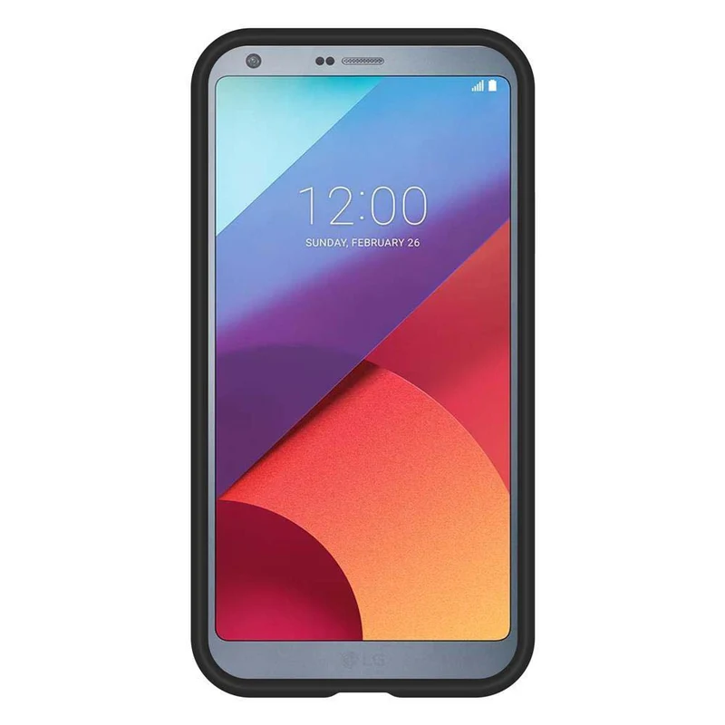 Cadorabo Hülle kompatibel mit LG G6 Outdoor Hybrid Schutzhülle mit extra Grip Anti Rutsch Oberfläche im Triangle Design aus Silikon und Kunststoff