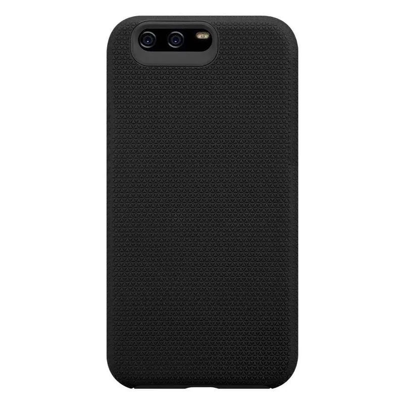 Cadorabo Hülle kompatibel mit Huawei P10 Outdoor Hybrid Schutzhülle mit extra Grip Anti Rutsch Oberfläche im Triangle Design aus Silikon und Kunststoff
