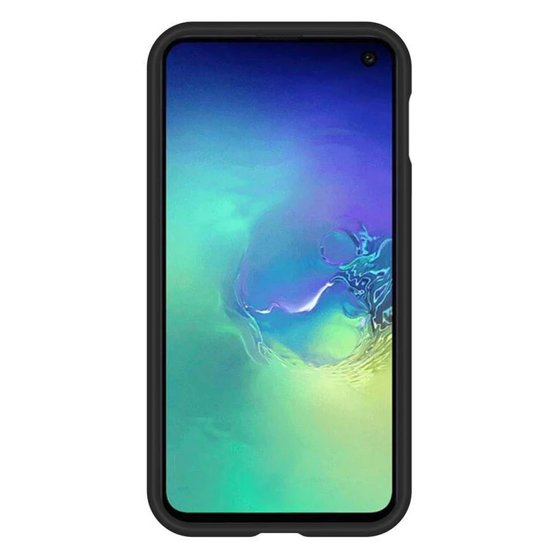 Cadorabo Hülle kompatibel mit Samsung Galaxy S10e Outdoor Hybrid Schutzhülle mit extra Grip Anti Rutsch Oberfläche im Triangle Design aus Silikon und Kunststoff