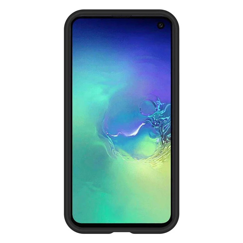 Cadorabo Hülle kompatibel mit Samsung Galaxy S10 4G Outdoor Hybrid Schutzhülle mit extra Grip Anti Rutsch Oberfläche im Triangle Design aus Silikon und Kunststoff