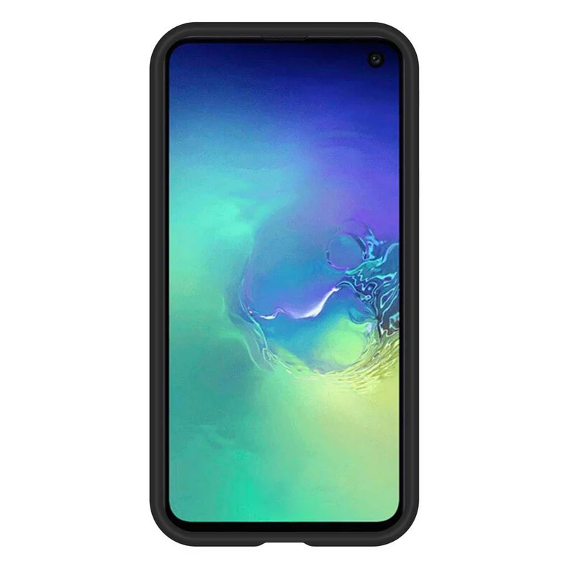 Cadorabo Hülle kompatibel mit Samsung Galaxy S10 4G Outdoor Hybrid Schutzhülle mit extra Grip Anti Rutsch Oberfläche im Triangle Design aus Silikon und Kunststoff