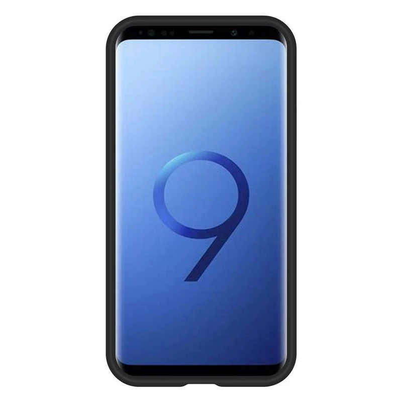 Cadorabo Hülle kompatibel mit Samsung Galaxy S9 Outdoor Hybrid Schutzhülle mit extra Grip Anti Rutsch Oberfläche im Triangle Design aus Silikon und Kunststoff