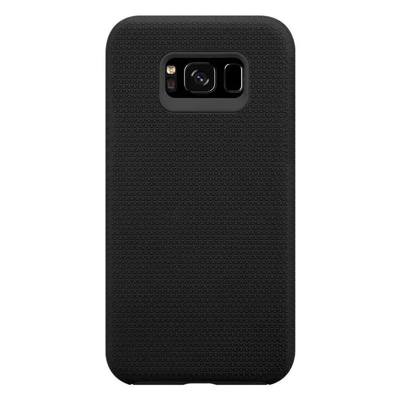 Cadorabo Hülle kompatibel mit Samsung Galaxy S8 PLUS Outdoor Hybrid Schutzhülle mit extra Grip Anti Rutsch Oberfläche im Triangle Design aus Silikon und Kunststoff