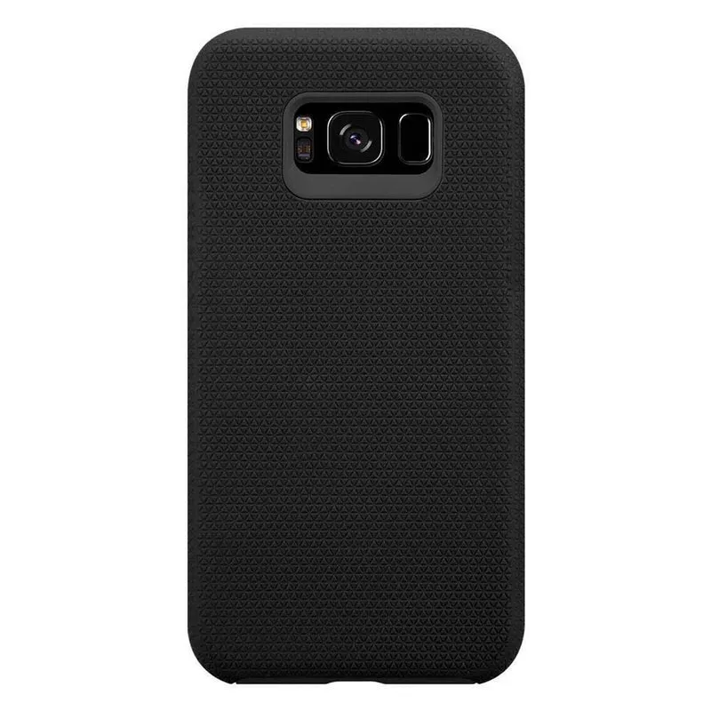 Cadorabo Hülle kompatibel mit Samsung Galaxy S8 Outdoor Hybrid Schutzhülle mit extra Grip Anti Rutsch Oberfläche im Triangle Design aus Silikon und Kunststoff