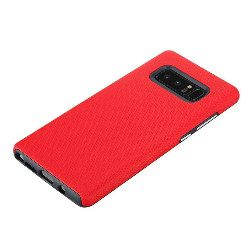 Cadorabo Hülle kompatibel mit Samsung Galaxy NOTE 8 Outdoor Hybrid Schutzhülle mit extra Grip Anti Rutsch Oberfläche im Triangle Design aus Silikon und Kunststoff