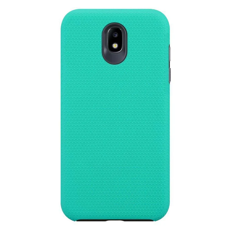 Cadorabo Hülle kompatibel mit Samsung Galaxy J7 2017 / J7 PRO Outdoor Hybrid Schutzhülle mit extra Grip Anti Rutsch Oberfläche im Triangle Design aus Silikon und Kunststoff