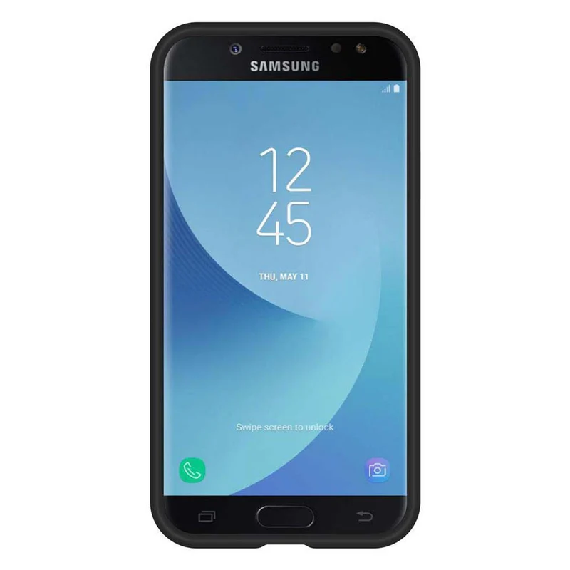 Cadorabo Hülle kompatibel mit Samsung Galaxy J7 2017 / J7 PRO Outdoor Hybrid Schutzhülle mit extra Grip Anti Rutsch Oberfläche im Triangle Design aus Silikon und Kunststoff