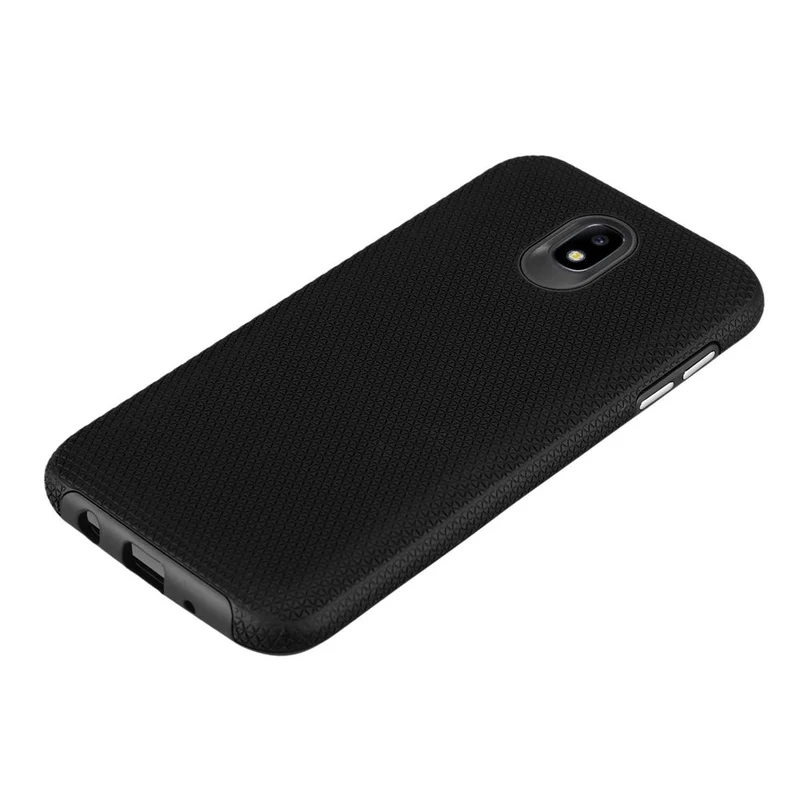 Cadorabo Hülle kompatibel mit Samsung Galaxy J5 2017 / J5 PRO Outdoor Hybrid Schutzhülle mit extra Grip Anti Rutsch Oberfläche im Triangle Design aus Silikon und Kunststoff