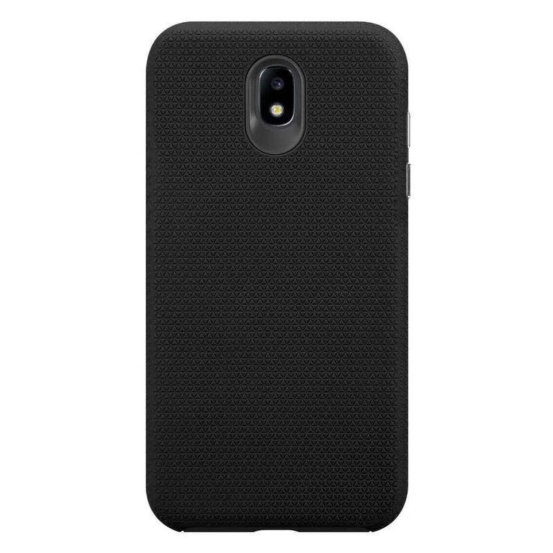Cadorabo Hülle kompatibel mit Samsung Galaxy J5 2017 / J5 PRO Outdoor Hybrid Schutzhülle mit extra Grip Anti Rutsch Oberfläche im Triangle Design aus Silikon und Kunststoff