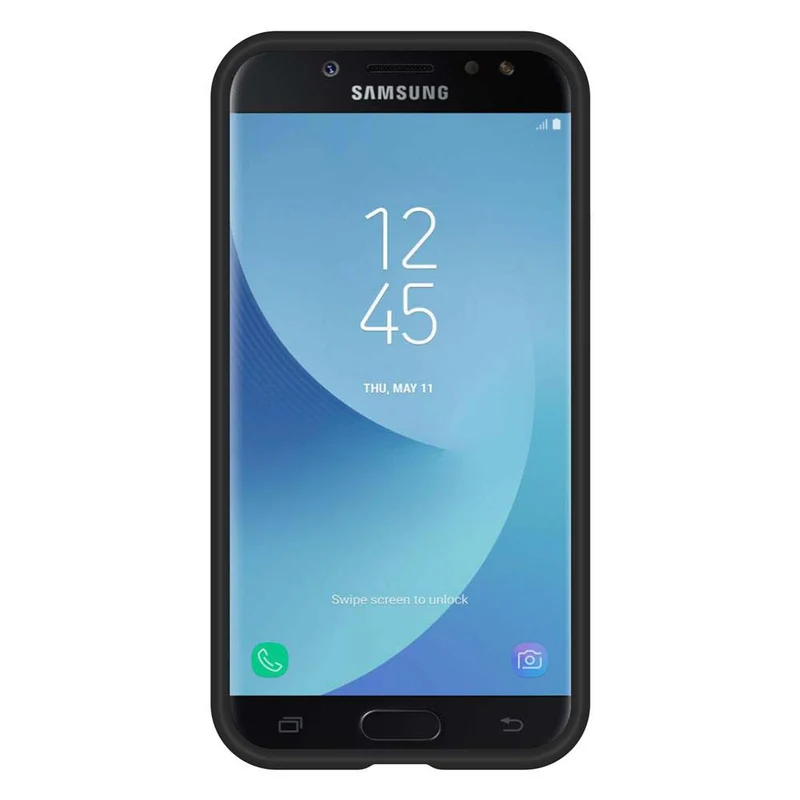 Cadorabo Hülle kompatibel mit Samsung Galaxy J5 2017 / J5 PRO Outdoor Hybrid Schutzhülle mit extra Grip Anti Rutsch Oberfläche im Triangle Design aus Silikon und Kunststoff