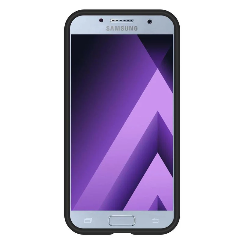 Cadorabo Hülle kompatibel mit Samsung Galaxy A5 2017 Outdoor Hybrid Schutzhülle mit extra Grip Anti Rutsch Oberfläche im Triangle Design aus Silikon und Kunststoff