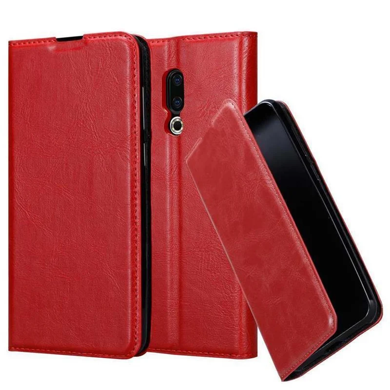 Cadorabo Hülle kompatibel mit MEIZU 16 Schutzhülle mit Magnetverschluss, Standfunktion und Kartenfach