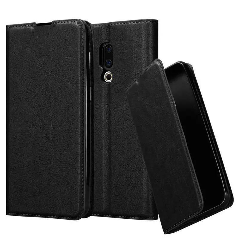 Cadorabo Hülle kompatibel mit MEIZU 16 Schutzhülle mit Magnetverschluss, Standfunktion und Kartenfach