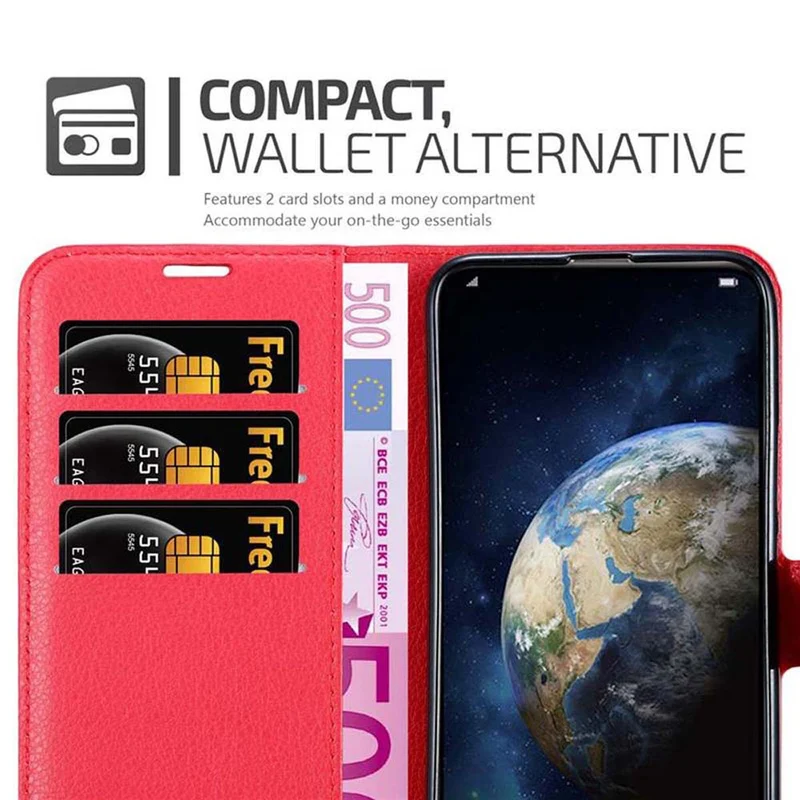Cadorabo Hülle kompatibel mit Honor MAGIC 2 Schutzhülle mit Magnetverschluss, Standfunktion und Kartenfach