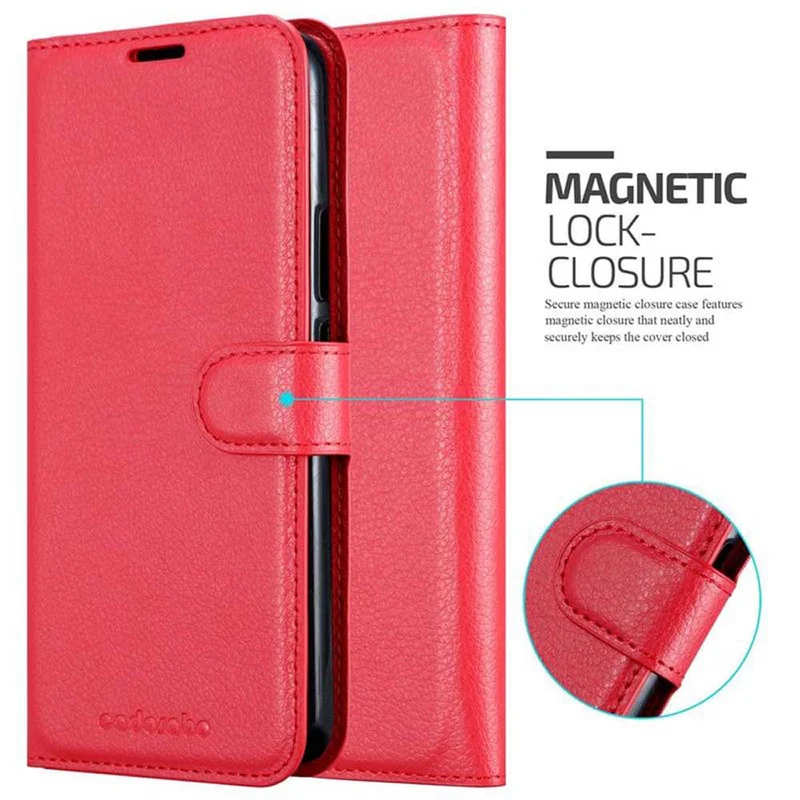 Cadorabo Hülle kompatibel mit Honor MAGIC 2 Schutzhülle mit Magnetverschluss, Standfunktion und Kartenfach