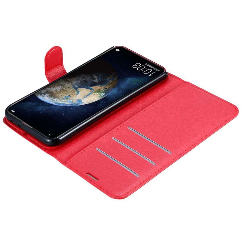 Cadorabo Hülle kompatibel mit Honor MAGIC 2 Schutzhülle mit Magnetverschluss, Standfunktion und Kartenfach
