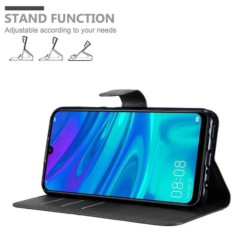 Cadorabo Hülle kompatibel mit Honor 10 LITE / Huawei P SMART 2019 Schutzhülle mit Magnetverschluss, Standfunktion und Kartenfach