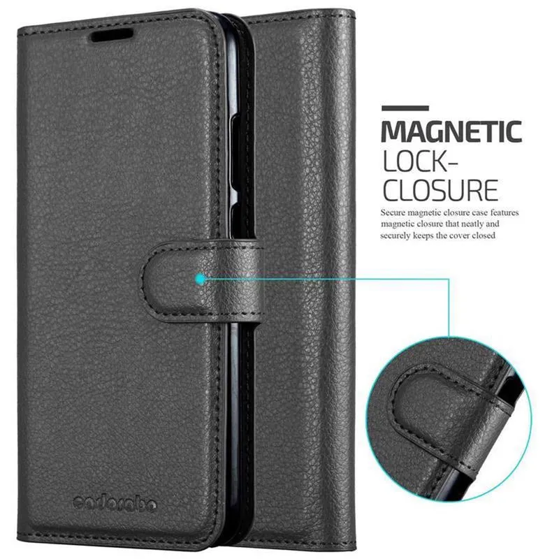 Cadorabo Hülle kompatibel mit Honor 10 LITE / Huawei P SMART 2019 Schutzhülle mit Magnetverschluss, Standfunktion und Kartenfach