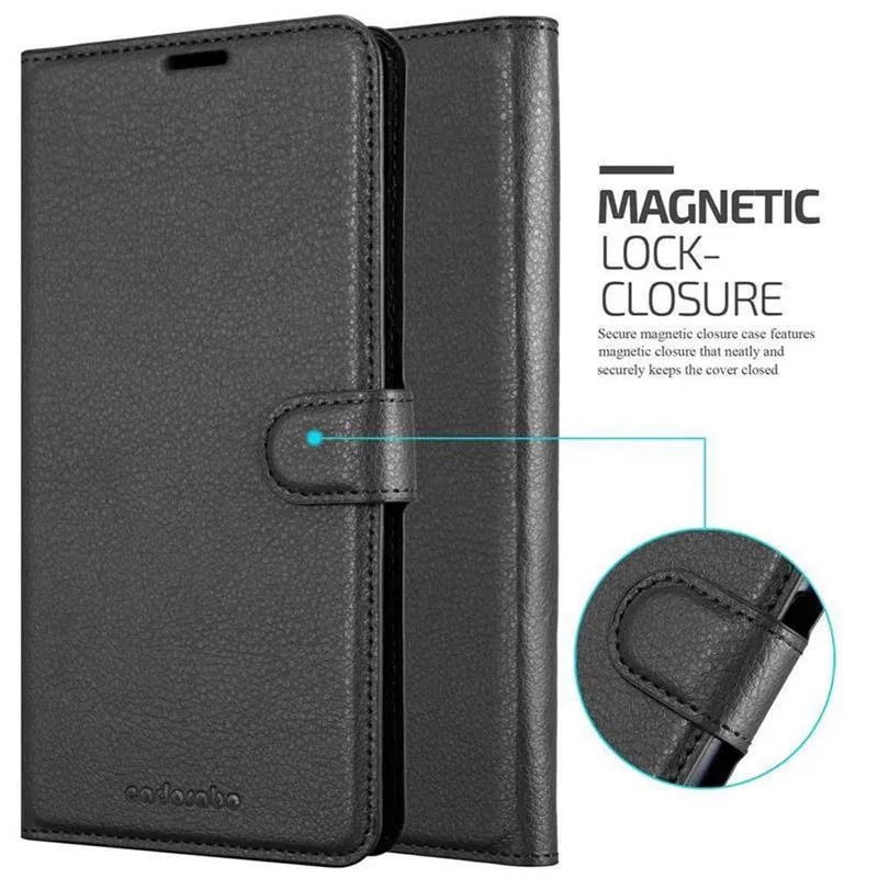 Cadorabo Hülle kompatibel mit Huawei MATE 20 X Schutzhülle mit Magnetverschluss, Standfunktion und Kartenfach