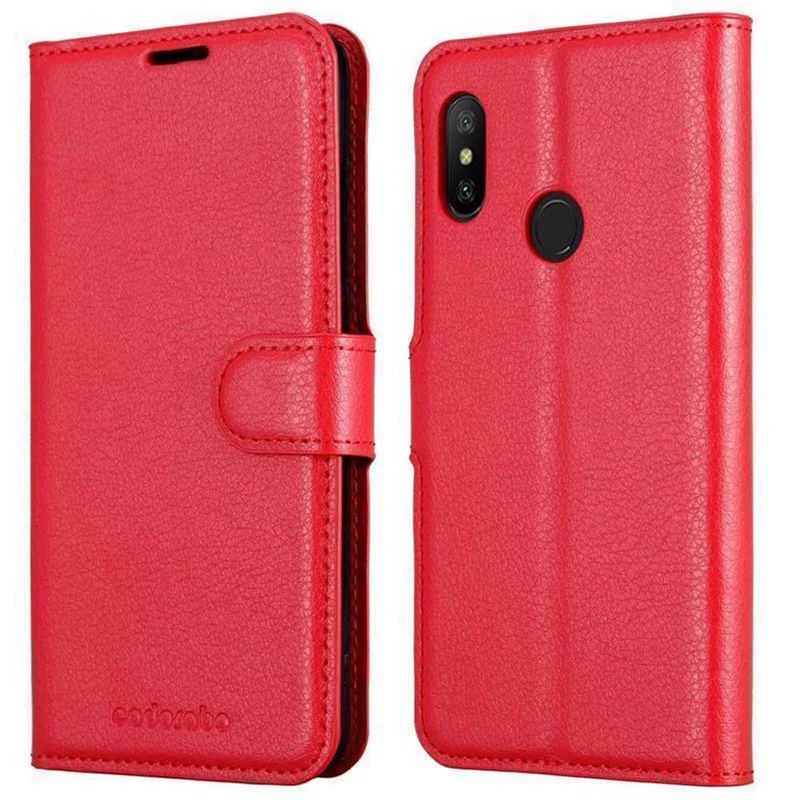 Cadorabo Hülle kompatibel mit Xiaomi Mi A2 LITE / RedMi 6 PRO Schutzhülle mit Magnetverschluss, Standfunktion und Kartenfach