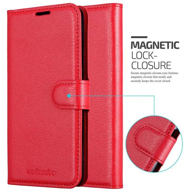 Cadorabo Hülle kompatibel mit Xiaomi Mi A2 LITE / RedMi 6 PRO Schutzhülle mit Magnetverschluss, Standfunktion und Kartenfach