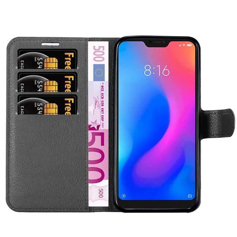 Cadorabo Hülle kompatibel mit Xiaomi Mi A2 LITE / RedMi 6 PRO Schutzhülle mit Magnetverschluss, Standfunktion und Kartenfach