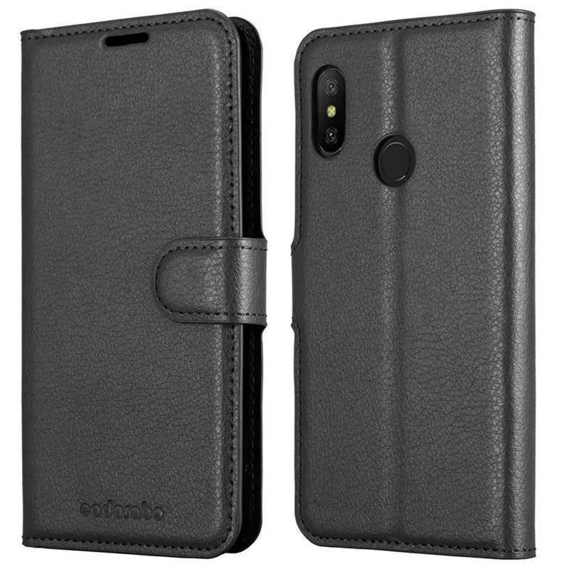 Cadorabo Hülle kompatibel mit Xiaomi Mi A2 LITE / RedMi 6 PRO Schutzhülle mit Magnetverschluss, Standfunktion und Kartenfach