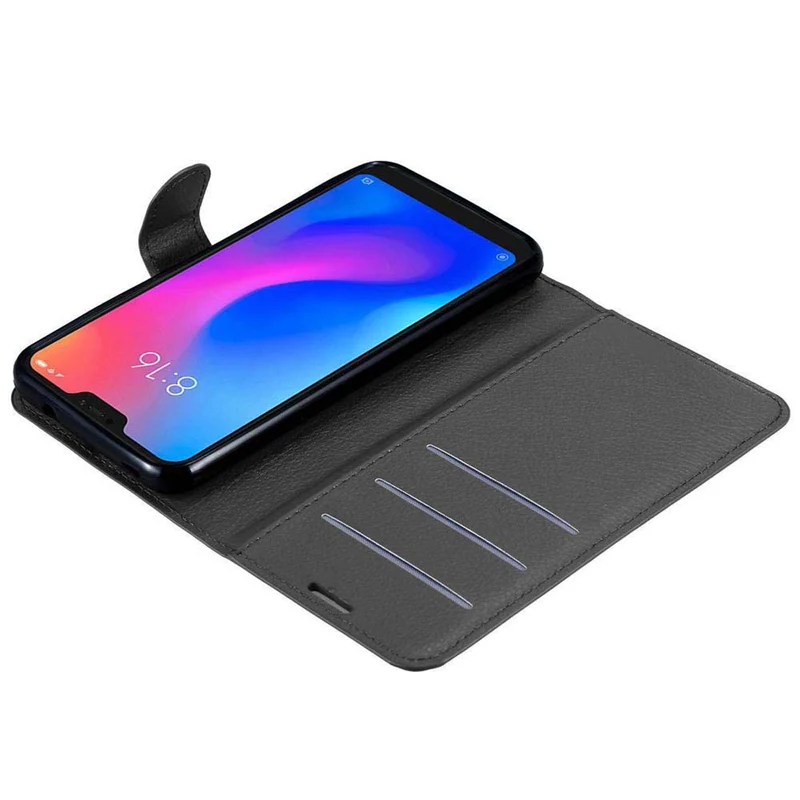 Cadorabo Hülle kompatibel mit Xiaomi Mi A2 LITE / RedMi 6 PRO Schutzhülle mit Magnetverschluss, Standfunktion und Kartenfach