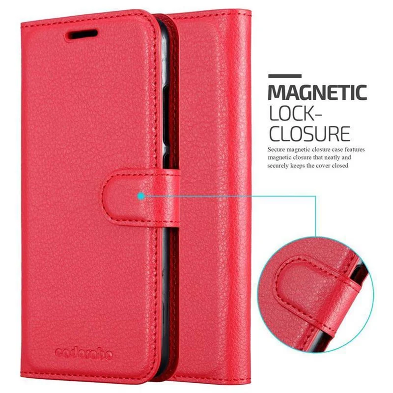 Cadorabo Hülle kompatibel mit Xiaomi RedMi 6 Schutzhülle mit Magnetverschluss, Standfunktion und Kartenfach