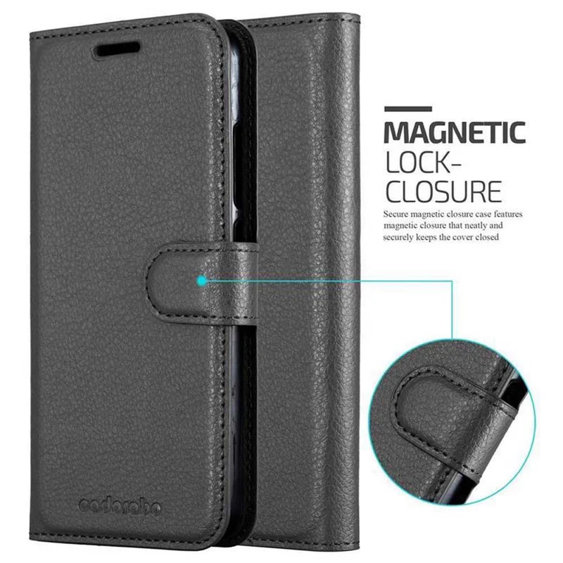 Cadorabo Hülle kompatibel mit Xiaomi RedMi 6 Schutzhülle mit Magnetverschluss, Standfunktion und Kartenfach