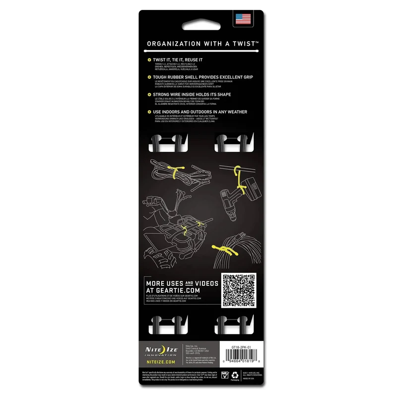 Gear Tie Original Gr.18 schwarz 2er Pack